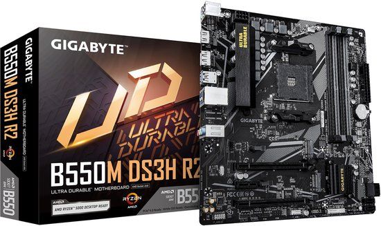 Gigabyte B550M DS3H R2 Moederbord