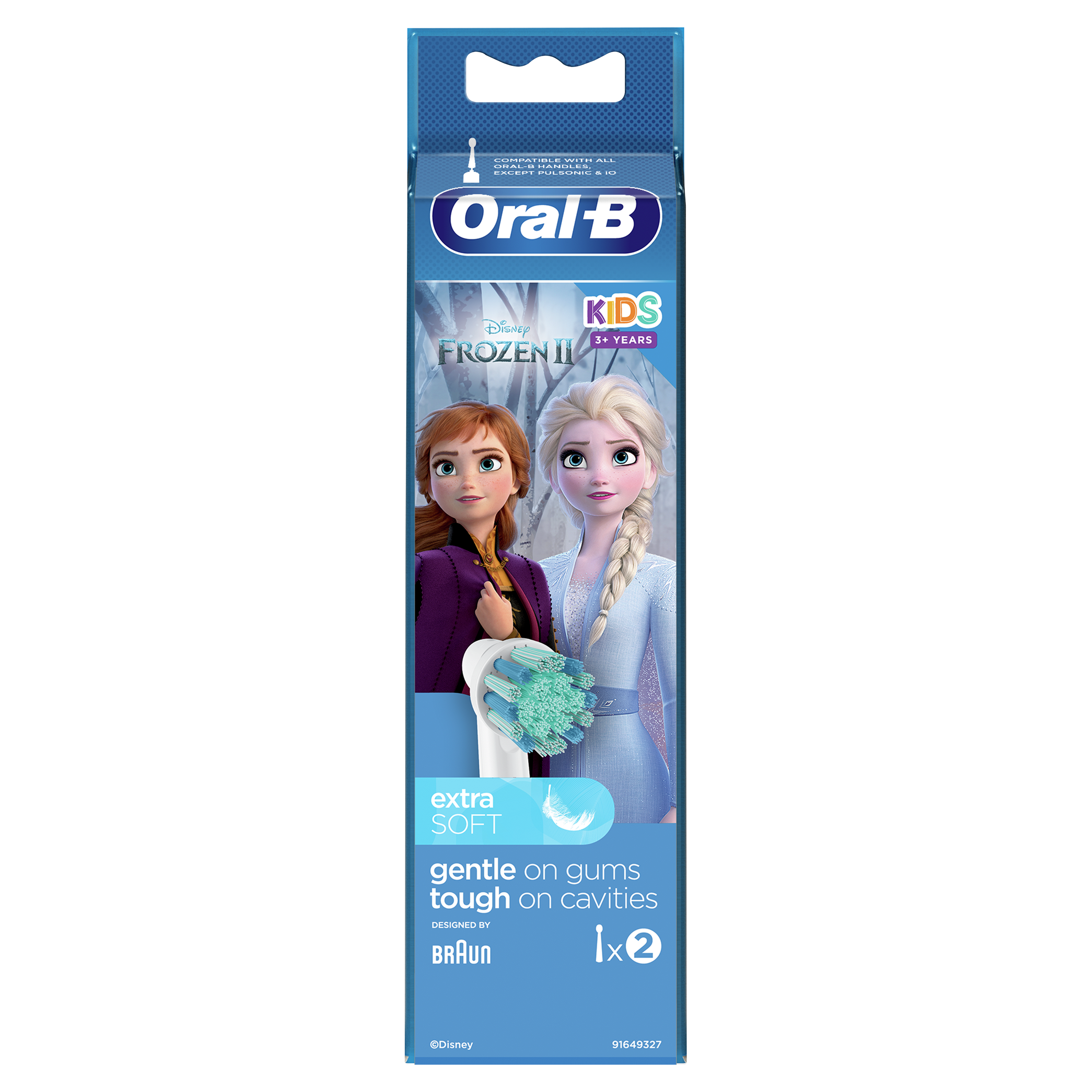 Oral-B Kids Opzetborstels Met Disney Frozen 2-figuren, 2 Stuks