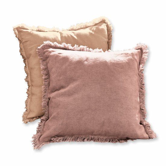 LOBERON Kussenhoes set van 2 Quebo roze/oranje