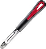 Westmark Dunschiller, appel- en aardappelschiller, Pomfix Gallant, roestvrijstalen mes, kleur: zwart/rood