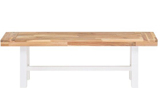 Beliani SCANIA Tuinbank - Lichte houtkleur - Acaciahout - 140 cm