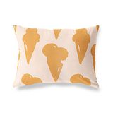 BonaMaison Oranje-Gebroken Wit Decoratieve Kussensloop, Kussenhoezen Bank, Decoratieve Kussenhoesjes, Kussensloop; Sofa, Slaapkamer, Kantoor, Auto 45x60 Cm - Ontworpen en vervaardigd in Turkije