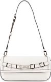 GUESS Dovie Flap Shoulder Bag Cream White
