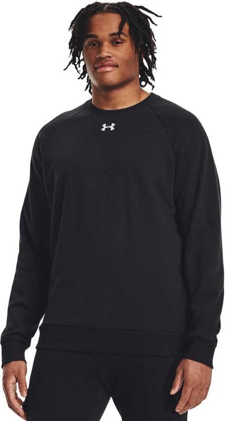 Under Armour Rival Fleece Crew Sweatshirt - Zwart - Heren - Maat XS