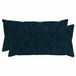 vidaXL Kussensloop HEERLEN Marineblauw 40 x 80 cm (2 stuks)