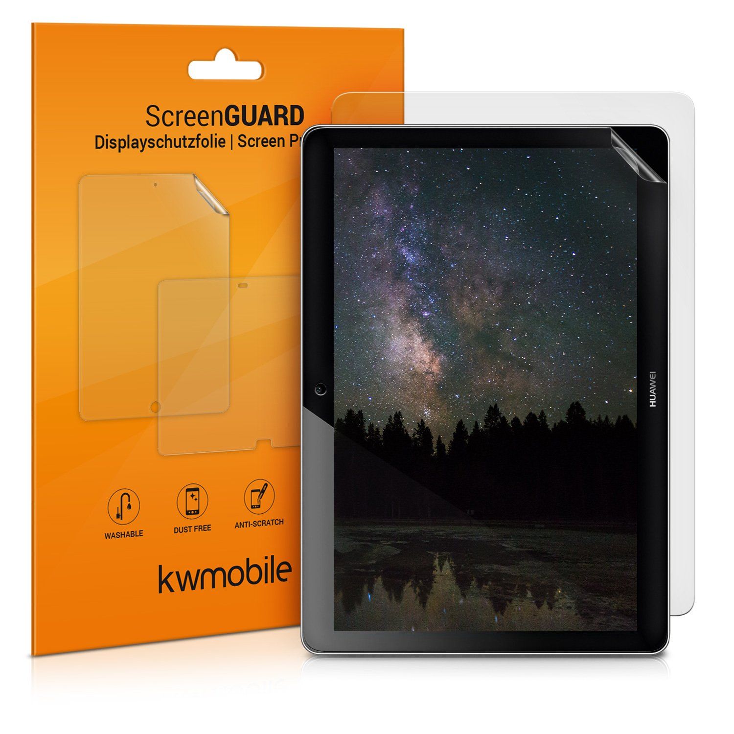 kwmobile Screen Protector voor Huawei MediaPad T3 10 - 2 stuks - Transparant