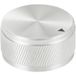TRU COMPONENTS TC-11613824 Bouton rotatif Avec marquage de bouton Argent (Ø x h) 34 mm x 17 mm Aluminium 1 pièce(s)