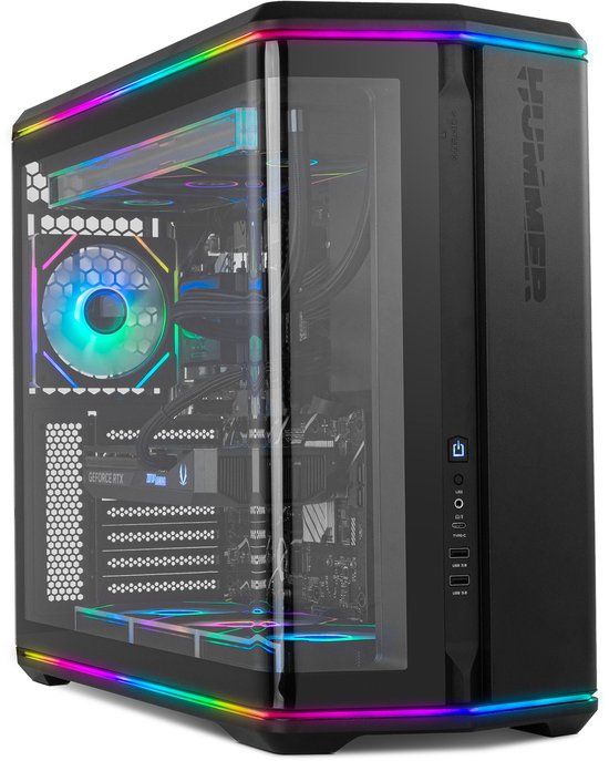 NOX Hummer ANVIL Midi Tower Zwart