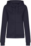 Just Hoods Dames Hoodie L New French Navy Katoen