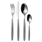 Guzzini - My Fusion, Set van 24 Bestek - Grijs, 16,8 x 7,5 x h25,5 cm - 110700178