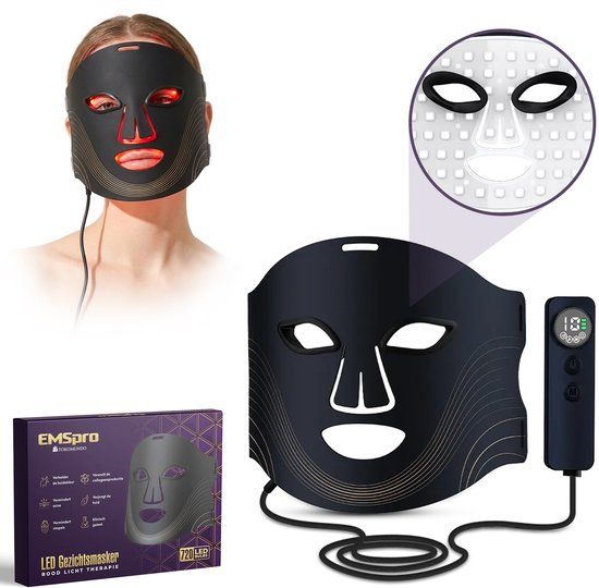 Tokomundo EMS Pro LED Gezichtsmasker Lichttherapie