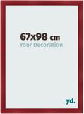 Your Decoration Pisa Fotolijst 67x98 cm MDF Wijnrood Geveegd
