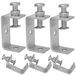 Inox Set van 6 Verstelbare C-klemmen