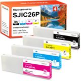 Epson Cartouches d'encre compatibles pour imprimante ColorWorks C7500, pack de 4