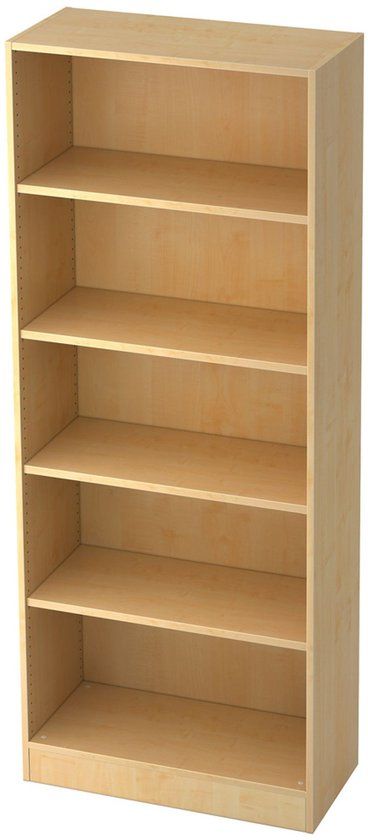 hjh OFFICE PRO Hammerbacher Boekenkast 6000/3 Esdoorn 80 x 40 x 200 4 cm