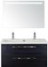 BES LED Seville Badmeubelset 100 cm - Black Oak - Wastafel Djazz 2 Kraangaten met Sence Spiegel