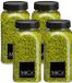 Mica Decorations pierres décoratives/granulés - 4x - 650ml - vert - cailloux de loisirs créatifs
