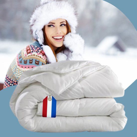 Zavelo Dik Hollands Donzen Dekbed Enkel - 240x220 cm (Warmteklasse 1) - Lits-jumeaux