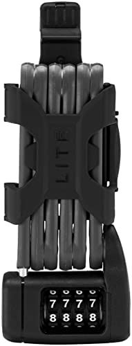 Abus Bordo Lite 6055 Mini Combo - Antifurto Pieghevole Unisex Adulto - Nero - Unica