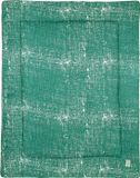 Meyco Baby Fine Lines boxkleed - emerald green - 77x97cm