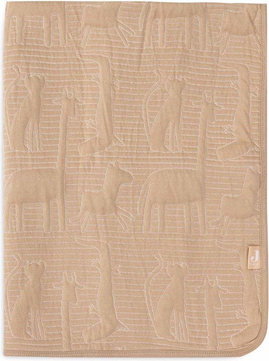Jollein Deken Wieg 75x100cm Jungle Jambo Biscuit/Oatmeal