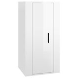 VidaXL TV-wandmeubel 40x34,5x80 cm hoogglans wit
