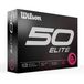 Wilson Fifty Elite 23 balles de golf - paquet de 12, rose