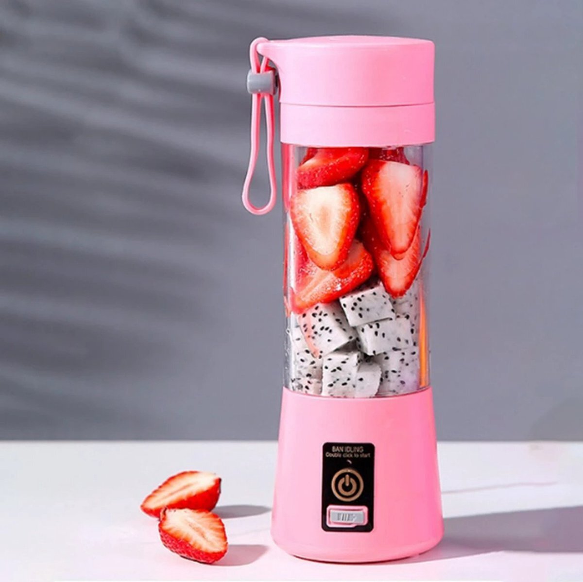 Xtabarya Draagbare Elektrische Juicer Blender Usb Mini Fruit Mixer Extractoren Voedsel Milkshake Multifunctionele Sap Maker Machine Oplaadbare, roze, pink