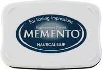 Tsukineko ME-607 Memento stempelinkt stempelkussen groot donker blauw Nautical blue