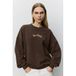 Sofie Schnoor sweater met tekst - donkerbruin
