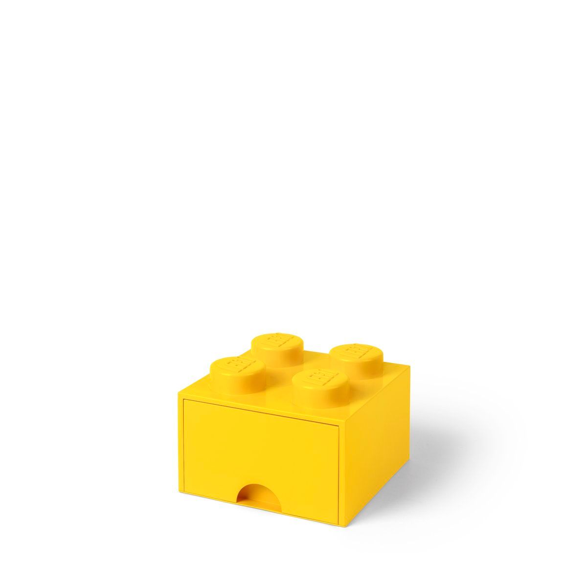 LEGO Opberglade Brick 4 - geel - 25x25x18cm