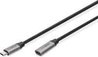 Digitus DB-300230-010-S USB-kabel USB 3.2 Gen1 USB-C, USB-C bus, USB-C stekker 1.00 m Zwart
