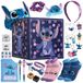 Disney Stitch Adventskalender 2023, schrijfwaren, speelgoed, accessoires, stickers, Lilo en Stitch Advent Calendar voor kinderen (Paars, Stitch, kubus)