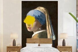 Nr1Wallpaper Behang - Fotobehang Meisje met de parel - Johannes Vermeer - Verf - Breedte 195 cm x hoogte 300 cm