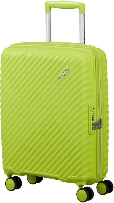 American Tourister Koffer - Diablast handbagage 4 wiel spinner 55/40/20 TSA lock - 35 l - Hyper Lime