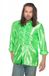 Wilbers Jaren 80 & 90 Kostuum | Groene Ruchesblouse Satijn Foute Neon Disco | Maat 64 | Carnaval kostuum | Verkleedkleding