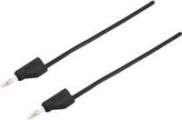 VOLTCRAFT MSB-300 Meetsnoer Banaanstekker 4 mm Silicone 1.50 m Zwart 1 stuk(s)