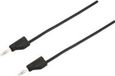 VOLTCRAFT MSB-300 Meetsnoer Banaanstekker 4 mm Silicone 1.50 m Zwart 1 stuk(s)