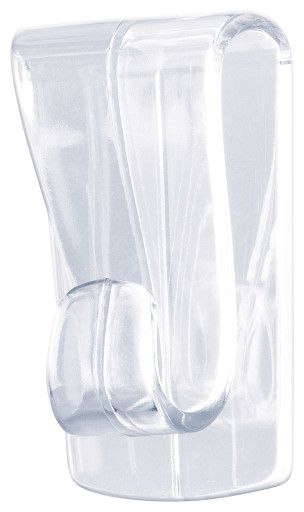 tesa POWERSTRIPS® Zelfklevende haak Large Transparant - 2 stuks