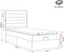 vidaXL Ottoman bed met matras en hoofdeinde, taupe, 90 x 200 cm, stof