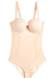 Next Dames DD+ Kanten Tummy Control Body met Lichte Vulling - Huidkleur