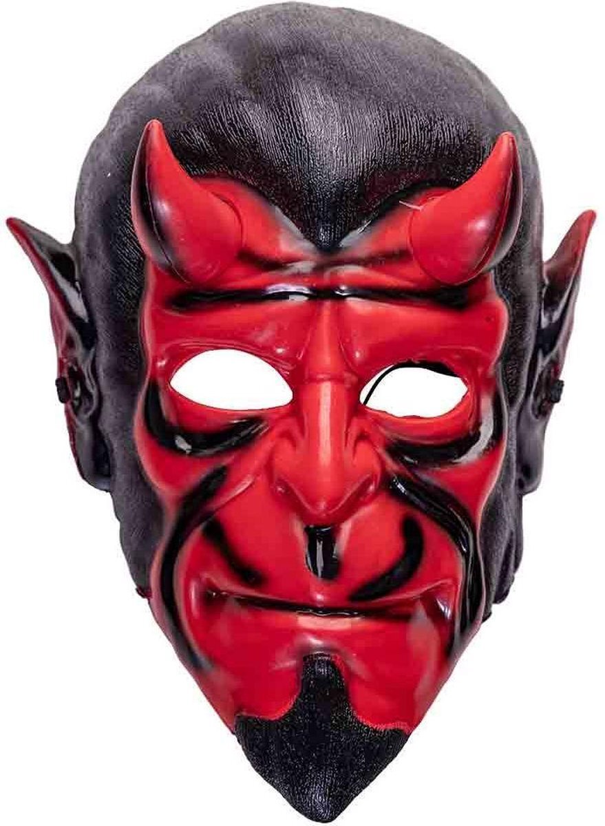 Carnival Toys Verkleedmasker Duivel Rood/zwart One-size