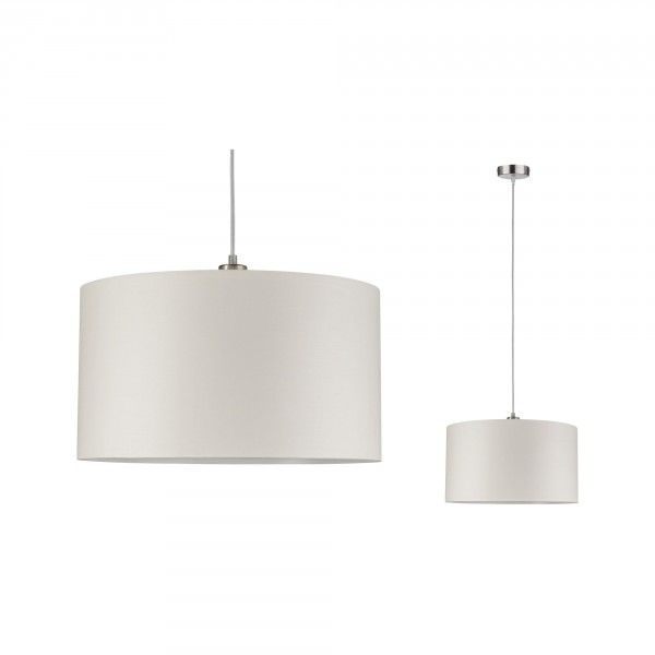 Paulmann Tessa Hanglamp Crème/Staal Geborsteld E27 60W