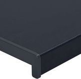 vidaXL Raamdorpel antraciet met houtnerf 120 x 35 x 4,5 cm PVC