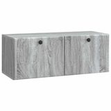 vidaXL Wandmontage TV-kast 78,5 x 31 x 30 cm Grijs Sonoma Bewerkt hout
