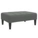 VidaXL Voetenbank 77x55x31 cm stof donkergrijs
