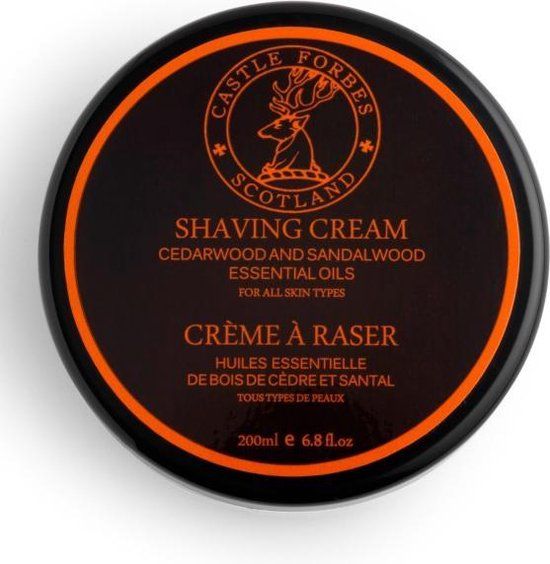 Castle Forbes Scheercrème Cedarwood & Sandalwood 200 ml