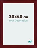 Your Decoration - Cadre photo 30x40 cm - MDF - Rouge vin balayé