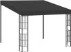 vidaXL Pergola murale 3x3 m tissu anthracite