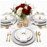 Diner Diner onderborden - 2x stuks - zilver - glitters - D33 cm - kunststof - borden